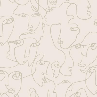 Dutch Wallcoverings Amazonia - Linear Visage Neutral - Multicolor