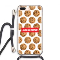 Koekerond: iPhone 7 PLUS Transparant Hoesje met koord