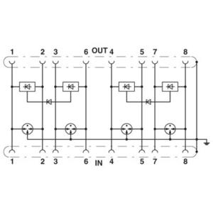 Phoenix Contact 2800763 D-LAN-CAT.5-HC Overspanningsveilige controlemodule 1 stuk(s)