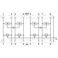 Phoenix Contact 2800763 D-LAN-CAT.5-HC Overspanningsveilige controlemodule 1 stuk(s)