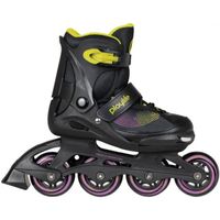 Playlife Inline skates Joker hardboot 82A zwart/geel maat 37-40 - thumbnail