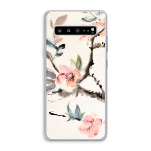 Japanse bloemen: Samsung Galaxy S10 5G Transparant Hoesje