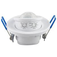 Rovy Bewegingssensor Inbouw Rond - Mat Wit Kunststof - 360° Detectie