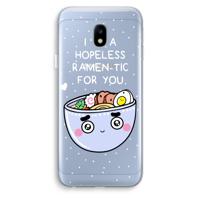 I'm A Hopeless Ramen-Tic For You: Samsung Galaxy J3 (2017) Transparant Hoesje - thumbnail