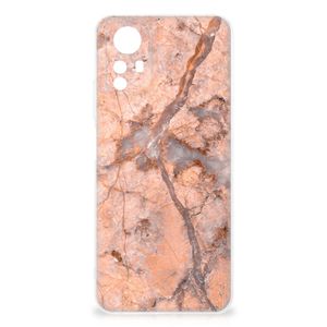 Xiaomi Redmi Note 12S TPU Siliconen Hoesje Marmer Oranje