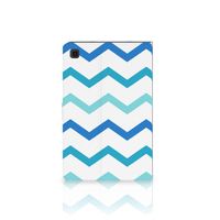 Samsung Galaxy Tab A7 (2020) Tablet Hoes Zigzag Blauw - thumbnail