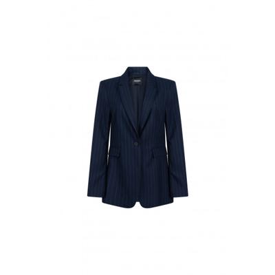 Jansen Amsterdam - Dark blue denim | Dames | Blazer | dark blue denim | 42 | regular | Kamst mode