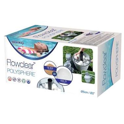 Bestway Flowclear Polysphere - wit - 500g