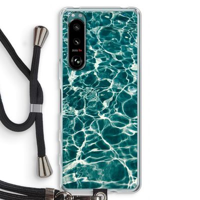 Weerkaatsing water: Sony Xperia 5 III Transparant Hoesje met koord