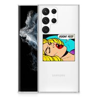 Samsung Galaxy S22 Ultra Silicone Back Cover Popart Oh Yes