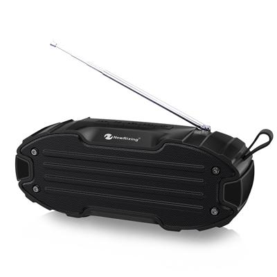 Nieuwe Rixing NR907 draagbare stereo surround SoundBar Bluetooth Speaker met microfoon ondersteuning TF Card FM (zwart)