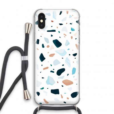 Terrazzo N°13: iPhone XS Transparant Hoesje met koord