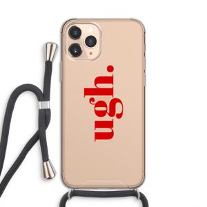 Ugh: iPhone 11 Pro Transparant Hoesje met koord