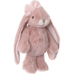 Bukowski pluche konijn knuffeldier - oud roze - staand - 30 cm - luxe knuffels