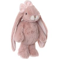 Bukowski pluche konijn knuffeldier - oud roze - staand - 30 cm - luxe knuffels - thumbnail