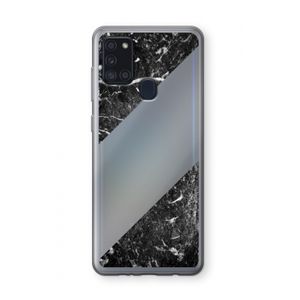 Zwart marmer: Samsung Galaxy A21s Transparant Hoesje