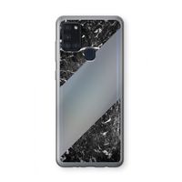 Zwart marmer: Samsung Galaxy A21s Transparant Hoesje