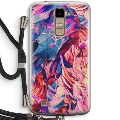 Pink Orchard: LG K10 (2016) Transparant Hoesje met koord