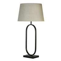 Searchlight TafellampModish zwart met creme kap - EU94101NA