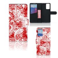 Telefoonhoesje met Naam Xiaomi Redmi Note 10 Pro Angel Skull Rood