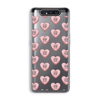 Chicks before dicks: Samsung Galaxy A80 Transparant Hoesje