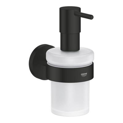 GROHE Essentials Zeepdispenser - 160ml - met houder - mat zwart 1022572430