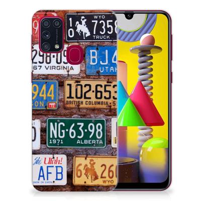 Samsung Galaxy M31 | Siliconen hoesje | met foto Kentekenplaten