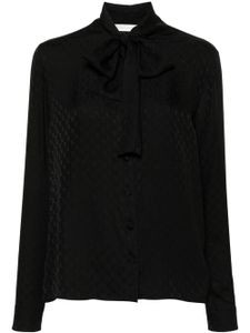 Palm Angels blouse à motif monogrammé - Noir