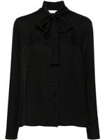 Palm Angels blouse à motif monogrammé - Noir