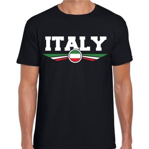 Italie / Italy landen t-shirt zwart heren