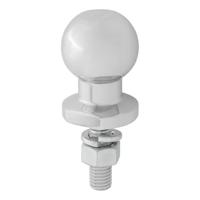 Proplus Trekhaakkogel 50 mm recht staal m16 x 55 mm zilver Proplus Trekhaakkogel 50 mm recht staal m16 x 55 mm zilver