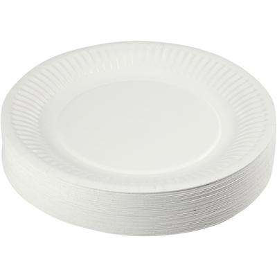 Papieren bord, d 18 cm, 100 stuk/ 1 doos