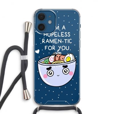 I'm A Hopeless Ramen-Tic For You: iPhone 12 Transparant Hoesje met koord