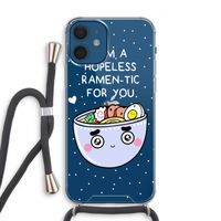 I'm A Hopeless Ramen-Tic For You: iPhone 12 Transparant Hoesje met koord