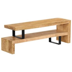 The Living Store TV-standaard - Houten - Meubel - Afmetingen- 115 x 30 x 40 cm - Gemaakt van massief mangohout