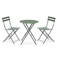 sweeek - Bistroset 2 stoelen, ronde tafel