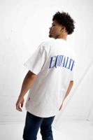 Equalité Oliver Oversized T-Shirt Heren Wit/Blauw - Maat XXS - Kleur: WitBlauw | Soccerfanshop - thumbnail