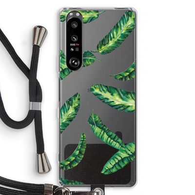 Lange bladeren: Sony Xperia 1 III Transparant Hoesje met koord