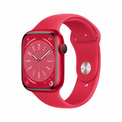 Refurbished Apple Watch Series 8 GPS 41 mm Rood Licht gebruikt