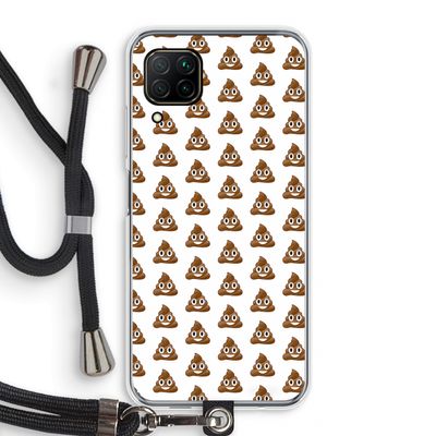 Poop emoji: Huawei P40 Lite Transparant Hoesje met koord