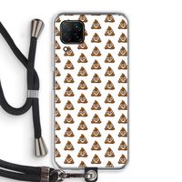 Poop emoji: Huawei P40 Lite Transparant Hoesje met koord Poop emoji: Huawei P40 Lite Transparant Hoesje met koord