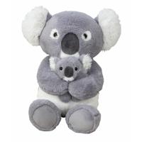 Mel-o-design koala met kind knuffel - pluche - 35 cm - Australische dieren - knuffeldieren