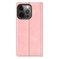 Casecentive Magnetische Leren Wallet case iPhone 13 Pro Max roze - 8720153794107