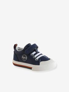 Vertbaudet baby sneakers met klittenband en veters marineblauw