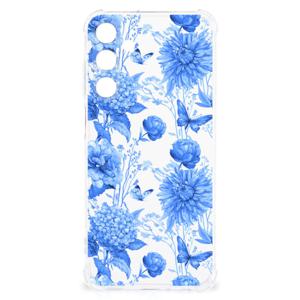 Case voor Samsung Galaxy A25 Flowers Blue