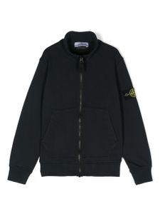 Stone Island Junior sweat à motif Compass - Bleu