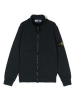 Stone Island Junior sweat à motif Compass - Bleu