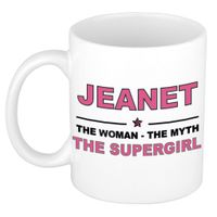 Jeanet The woman, The myth the supergirl collega kado mokken/bekers 300 ml