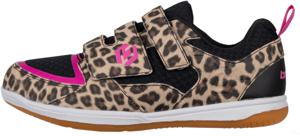 Brabo Velcro Leopard Indoor Zaalschoen Meisjes Roze/zwart maat 31