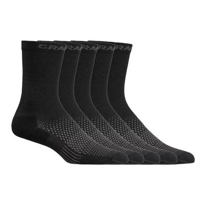 Craft Active High sokken 5-pack zwart unisex
